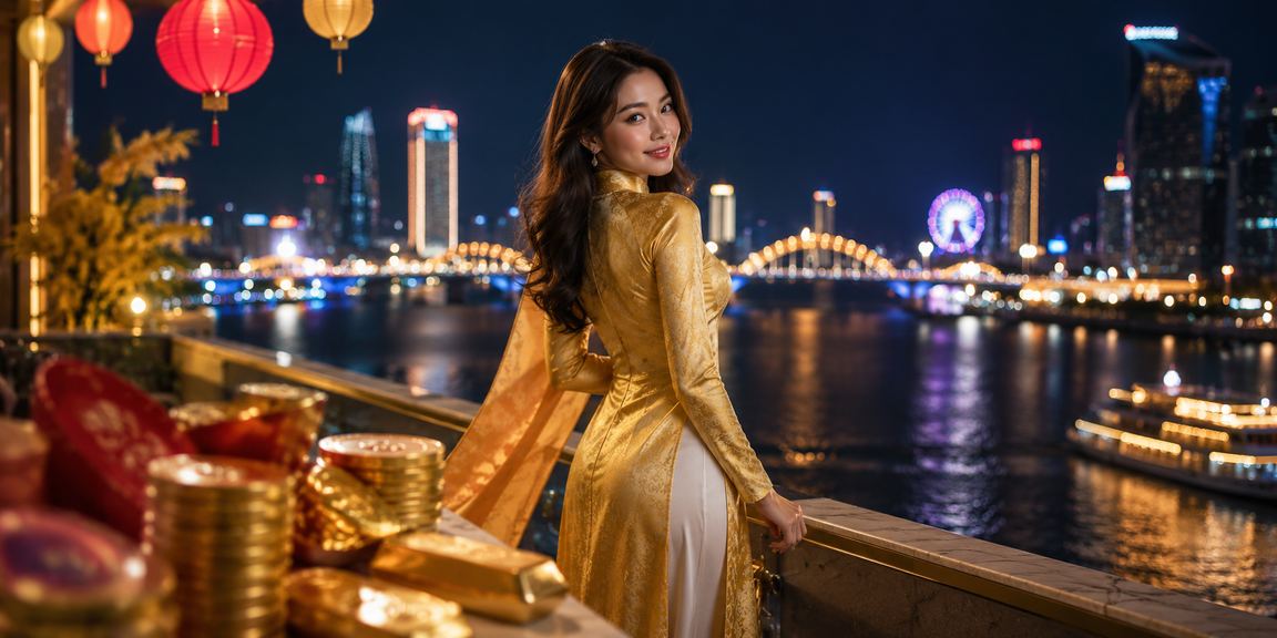 Không khí cược trực tuyến sôi động tại Đà Nẵng với trang phục áo dài truyền thống